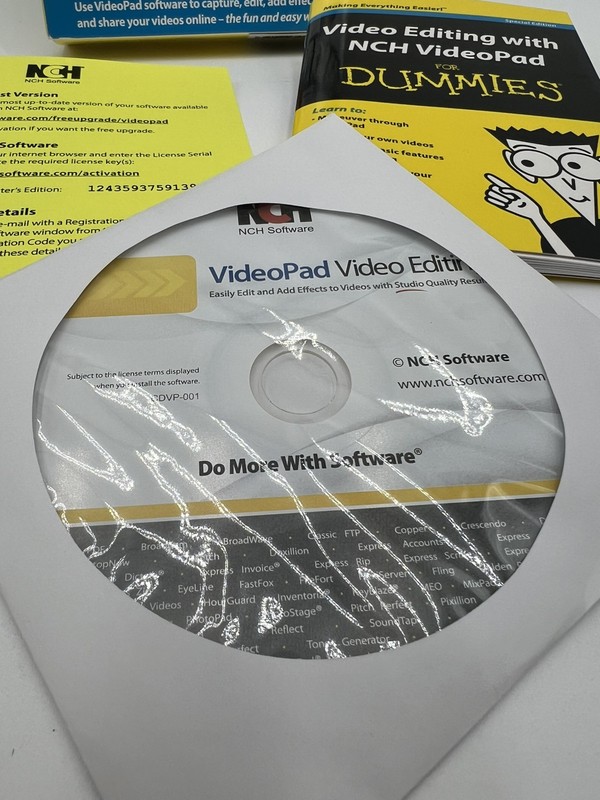 Video Editing NCH VideoPad Software For Dummies CD ROM & Book gallery
