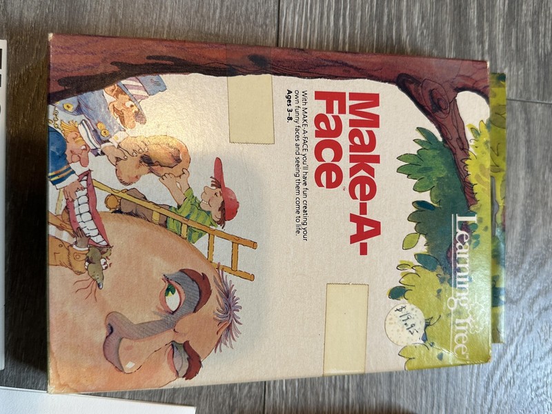 Spinnaker Make-A-Face Learning Tree Facemaker Cartridge Box Manual gallery
