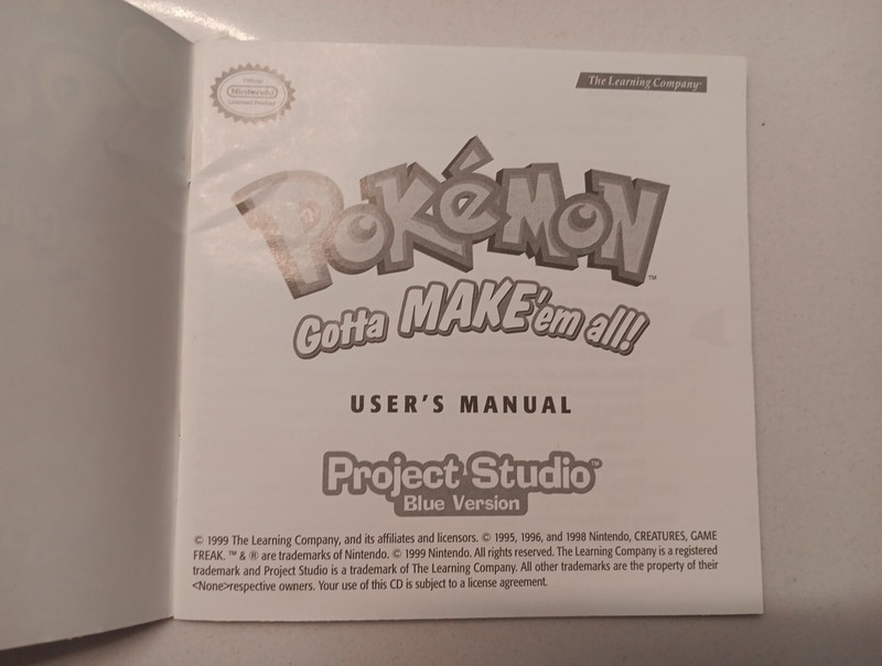 Pokémon: Gotta Make Em All! Project Studio Blue Version (PC 1999) Windows 95/98 gallery