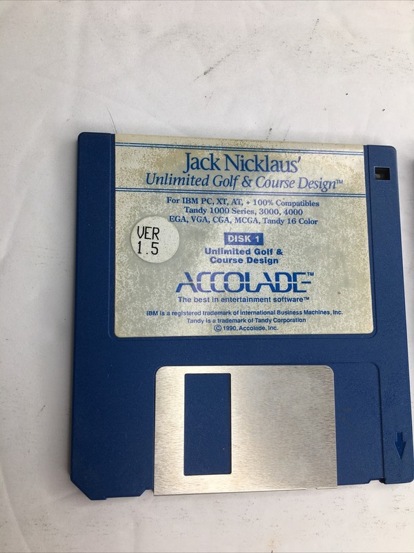 Jack Nicklaus Unlimited Golf & Course Design Accolade 1990 VER 1.5 3.5" Disks gallery