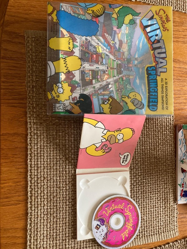 The Simpsons Virtual Springfield Computer game 1997 CD ROM gallery