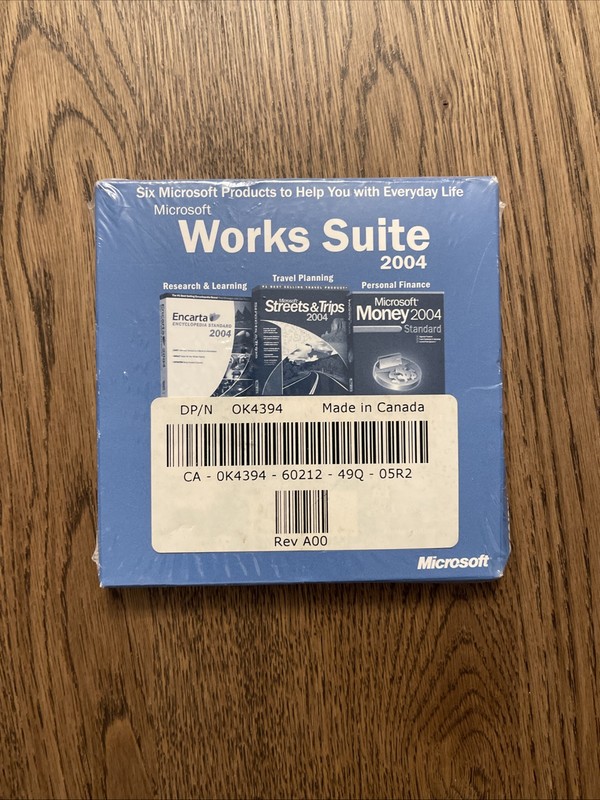 *NEW* Microsoft Works Suite 2004 DVD ROM Format Factory Sealed w/Product Key gallery