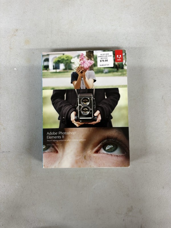 Adobe Photoshop Elements 11 for WIN & MAC *WILL NOT WORK FOR WIN 10 or 11.