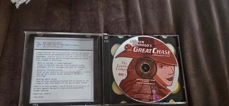 The Learning Company Carmen Sandiego Great Chase Through Time CD Windows Mac gallery