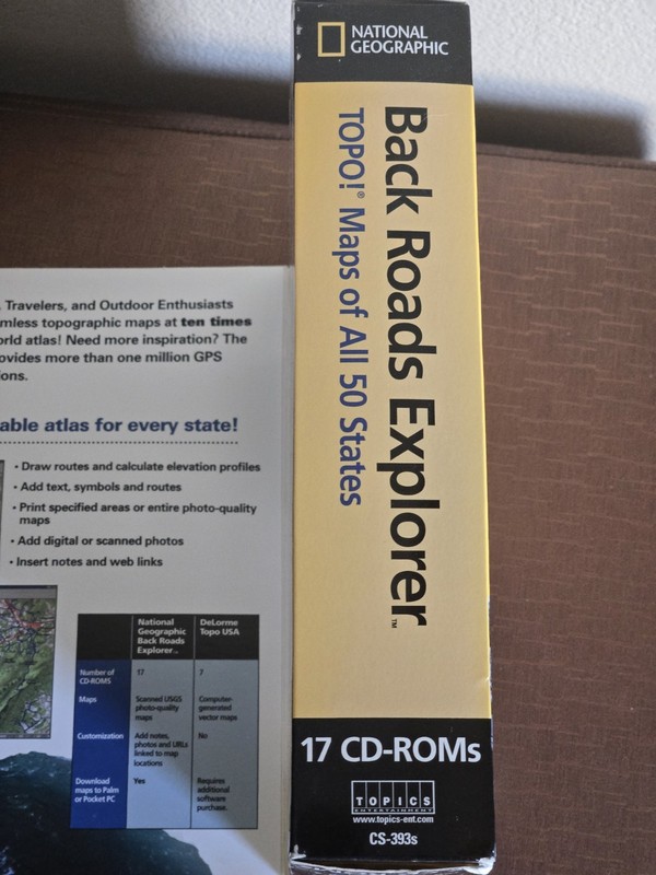 National Geographic Back Roads Explorer 17 CD-ROM PC Topographic Maps 50 States gallery