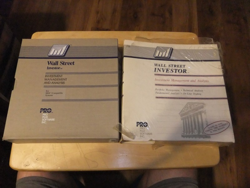 VTG RARE 1989 WALL STREET INVESTOR PRO PLUS SOFTWARE 5.25′ FLOPPY SET W/BOX EXC