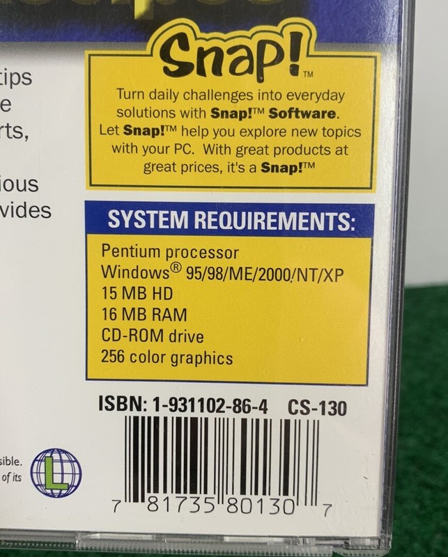 Snap Everyday Solutions 12,000 Recipes Computer Disc-(2001) gallery