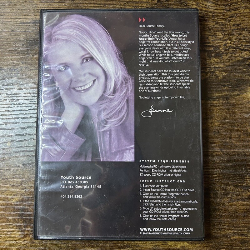 Jeanne Mayo's Youth Ministry Resources How To Let Anger Ruin Your Life 2007 gallery