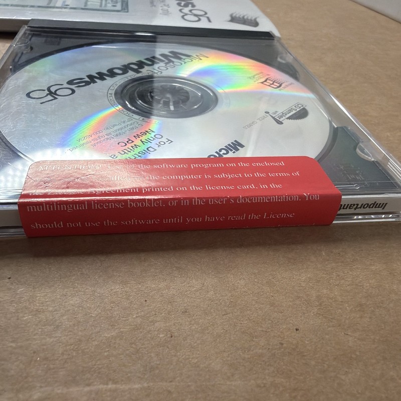 Microsoft Windows 95 Install CD-ROM Product Key & User Guide gallery