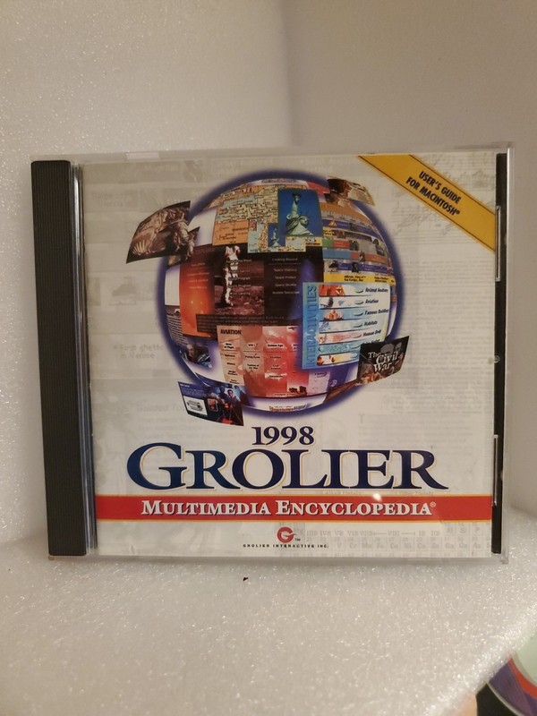 1998 Grolier Encyclopedia Macintosh CD-ROM Used