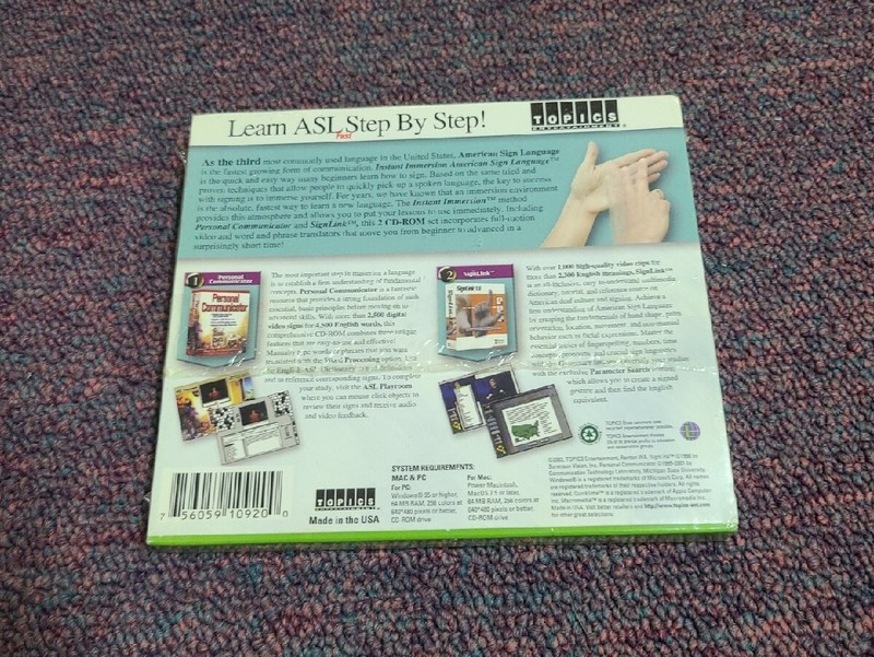 Instant Immersion American Sign Language 2 CD-ROM Set (Windows/Mac, 2001) gallery