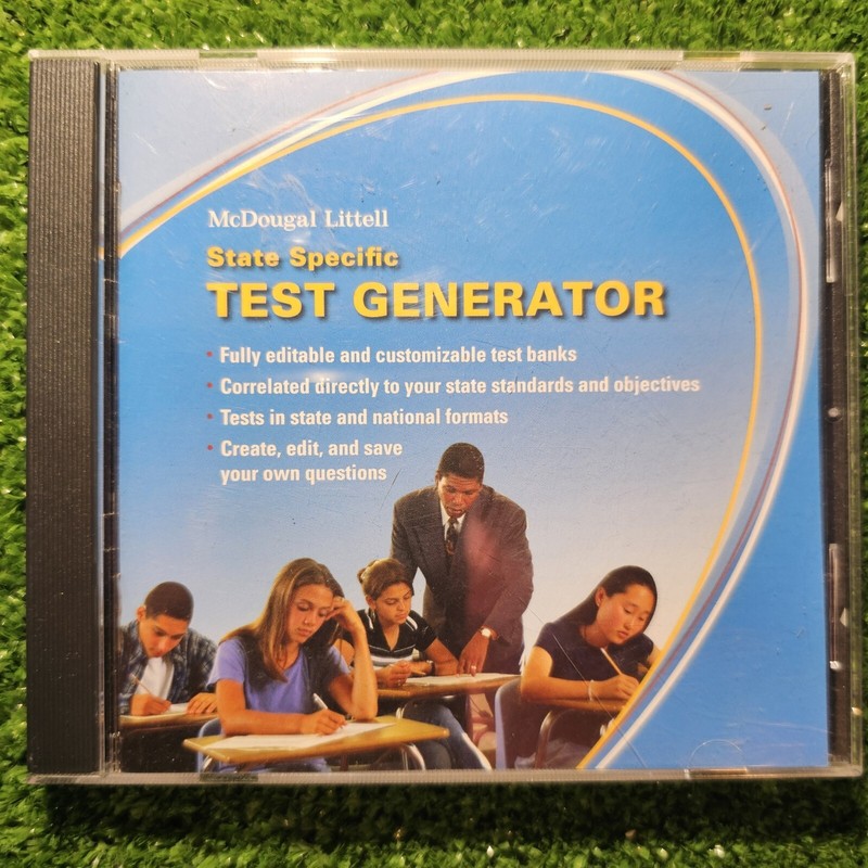 McDougal Littell General: McDougal Littell Test Generator Verision – VERY GOOD