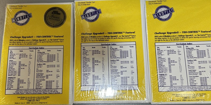 Lot of 3 MindPlay Teacher Edition Apple 5 1/4" Floppy Disks gallery