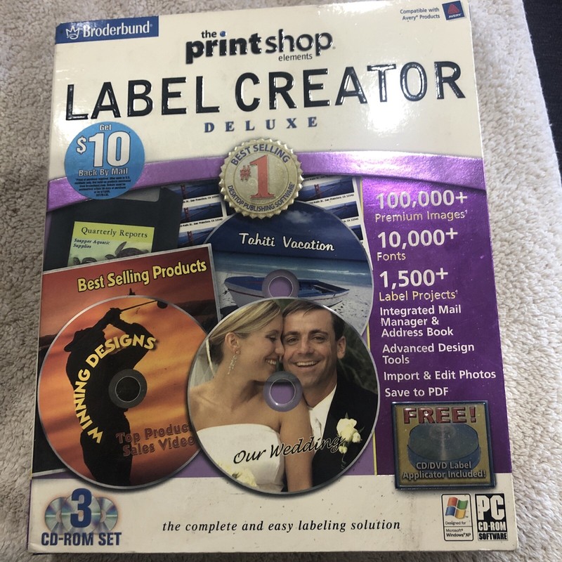 Broderbund The Print Shop Label Creator Deluxe gallery