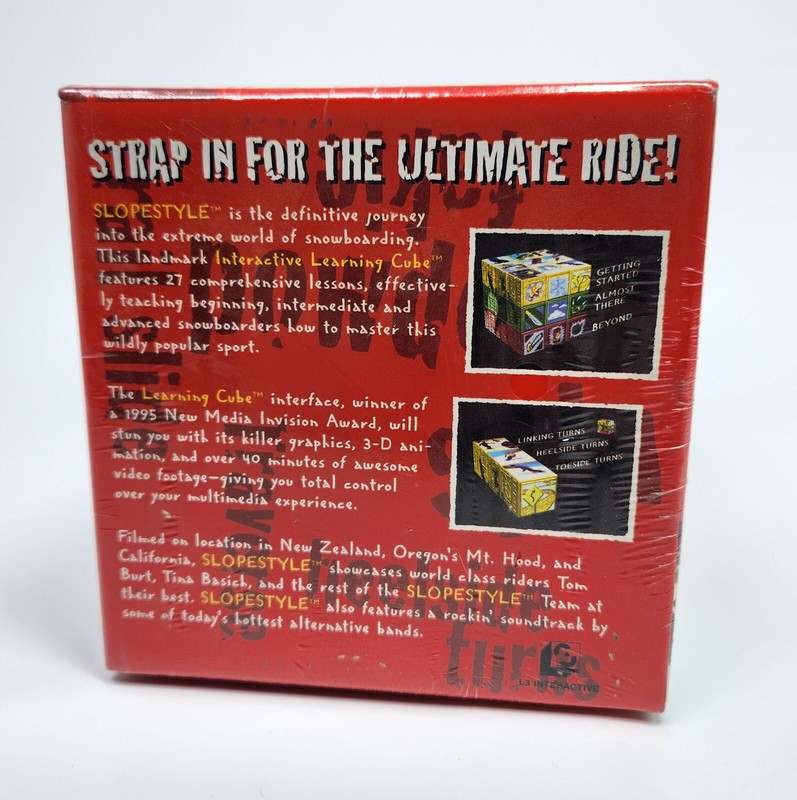 SLOPESTYLE Snowboarding Training Tool PC Computer Game Sealed 90's Vintage 1996 gallery