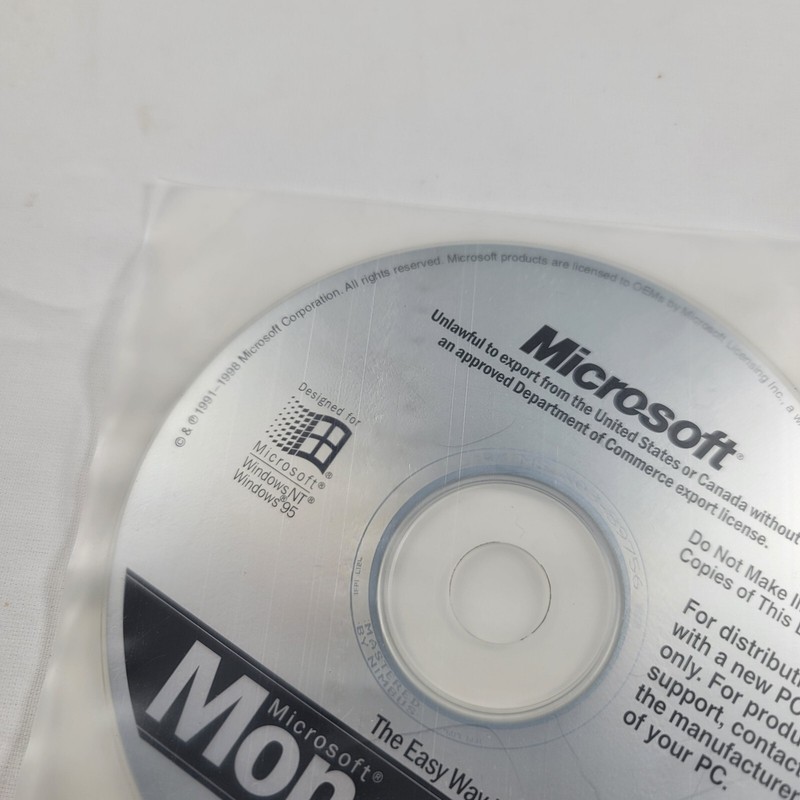 Microsoft Money 99 Basic Software PC Windows NT & Windows 95 DISC ONLY gallery