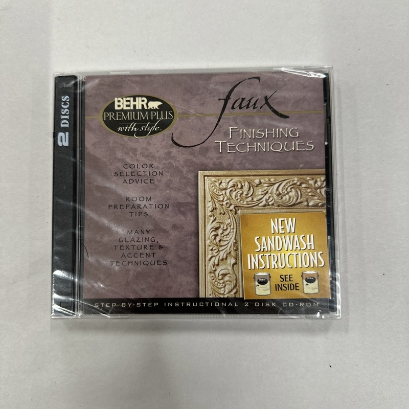 Behr Premium Plus With Style Faux Finishing Techniques CD-ROM -PC/Mac