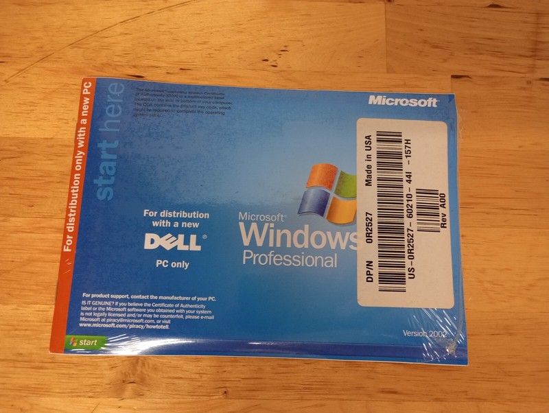 Dell Microsoft Windows XP Pro Service Pk 1a Reinstallation CD OEM NEW SEALED