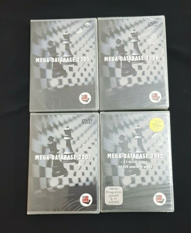 ChessBase Mega Database Collection 1997 1998 2000 2001 2003-2009 2012 Editions gallery
