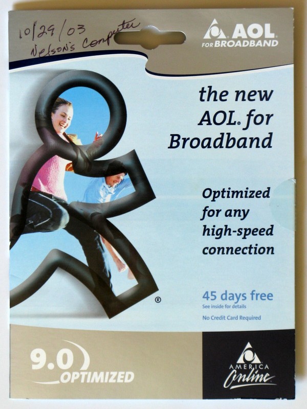 AOL 9.0 Optimized, Install CD, Vintage