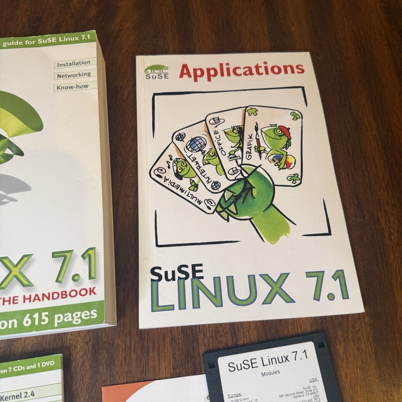 Suse Linux 7.1 Professional And Personal (CD-ROM, 2001) Big Box Vintage Software gallery