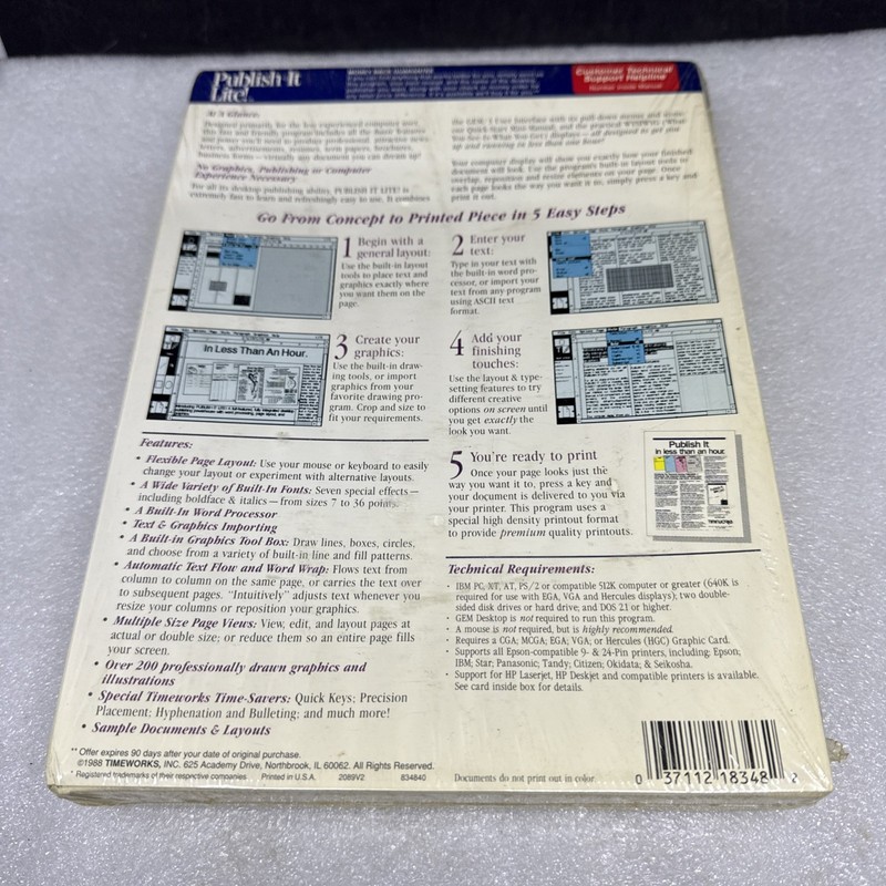 Timeworks Publish-It Lite! dos desktop publishing. New. gallery