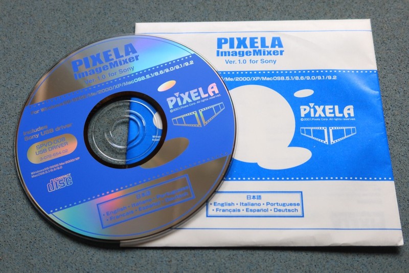 Sony PIXELA Image Mixer Driver CD Ver. 1.0 Win. 98/98SE/Me/2000/XP Mac 8.5 9.1 gallery
