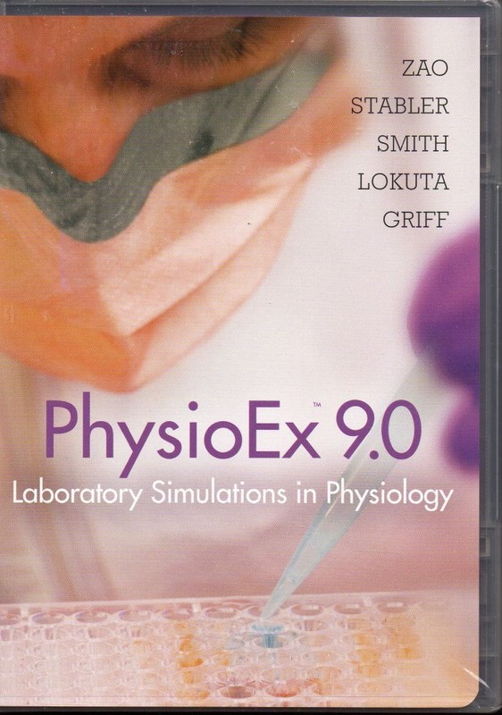 PEARSON PHYSIOEX 9.0 LABORATORY SIMULATIONS IN PHYSIOLOGY DVD – NEW SEALED