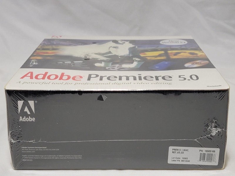 NEW Adobe Premiere 5.0 / 5.1 Mac Big Box Full Version SEALED premier Macintosh gallery