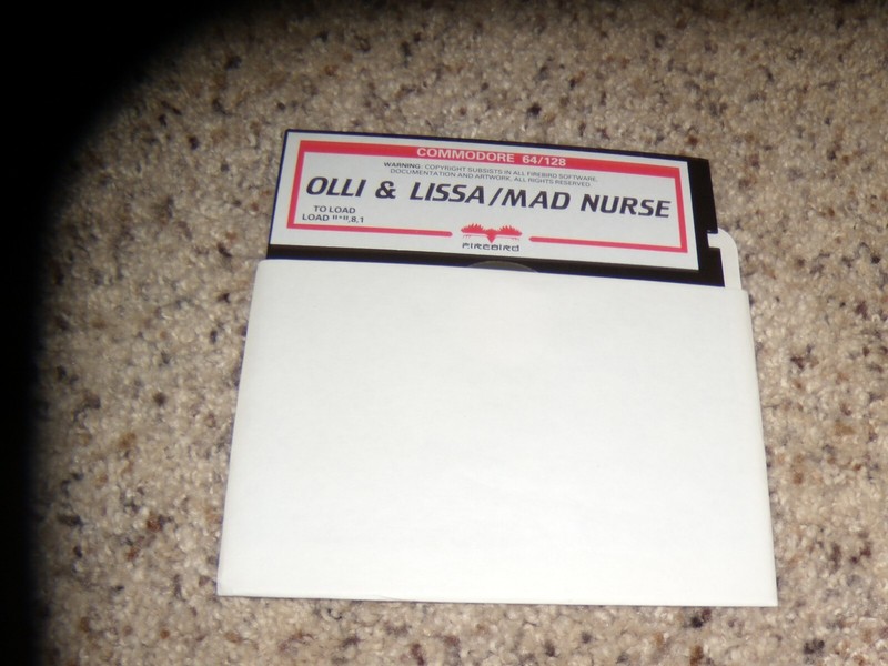 Olli & Lissa/Mad Nurse Commodore 64 C64 Game 5.25″ disk