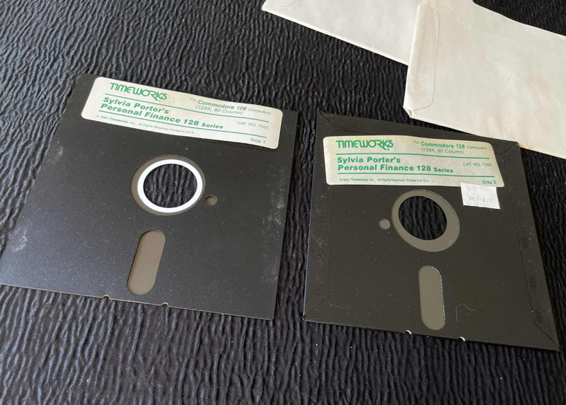 Commodore 128 Sylvia Porter Personal Finance Series Timeworks 1984 Side 1 & 2