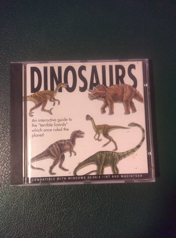 Dinosaurs An Interactive Guide PC CD-ROM 2001 Windows 95 98 Mac Vintage Retro