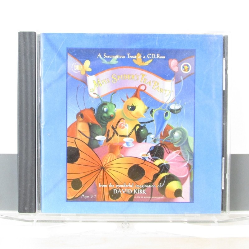 Miss Spider’s Tea Party CD-ROM Game David Kirk Simon & Schuster Ages 3-7