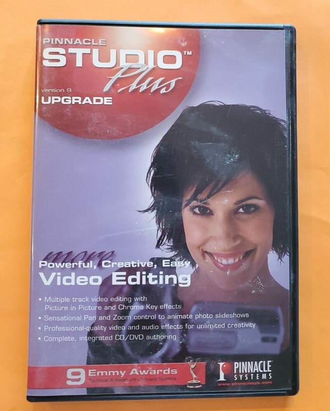 Pinnacle Studio Plus Version 9 Upgrade – 2 Disks+ MANUAL + CODE