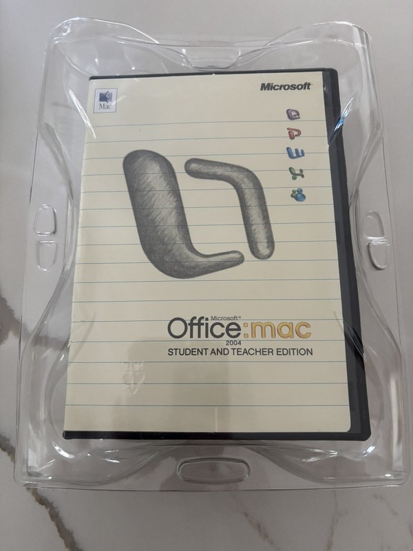 Microsoft Office Mac 2004 Student And Teacher Edition New Sealed!!
