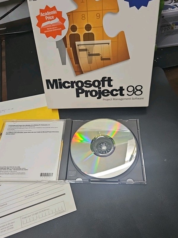 Microsoft Project 98 For PC. Open Box gallery
