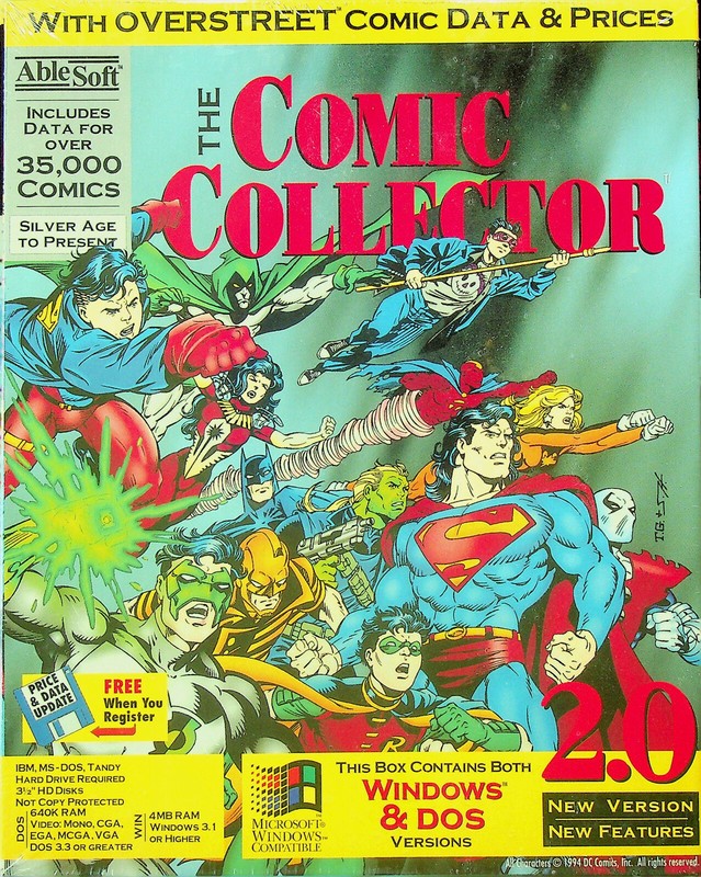 Comic Collector 2.0 Software for PC – AbleSoft Inc. – 1994