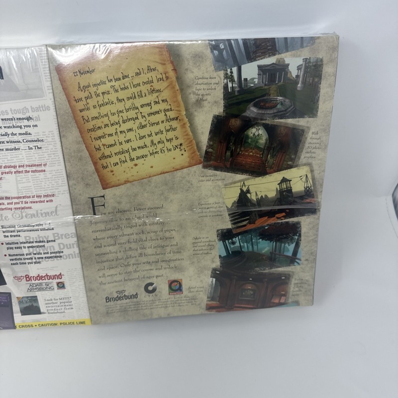 Vintage Brøderbund Myst & In The 1st Degree Macintosh Cd-Rom Sealed gallery