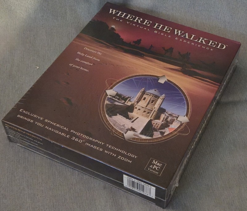 WHERE HE WALKED MAC/PC CD-ROM Virtual Bible 2001 New Factory Sealed gallery