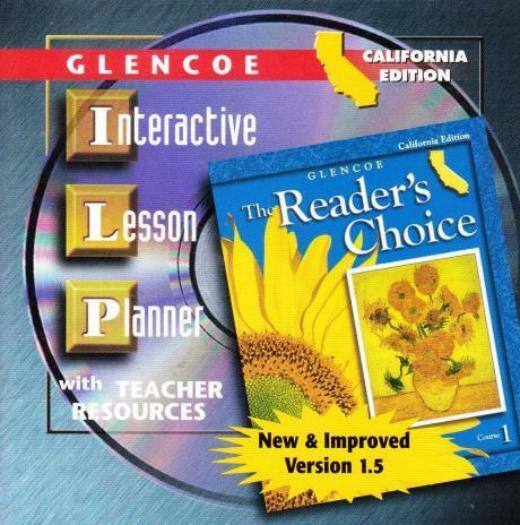 Glencoe The Reader’s Choice: Interactive Lesson Planner Course 1 PC MAC CD exams