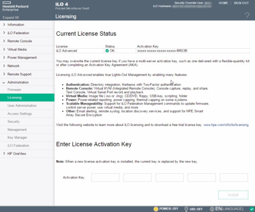 iLO 512485-B21 HPE 2 3 4 iLO for all servers 1 year license Email