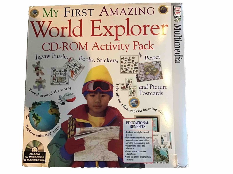 My First Amazing World Explorer Jigsaw Puzzle Travel CD ROM Activity Pack New