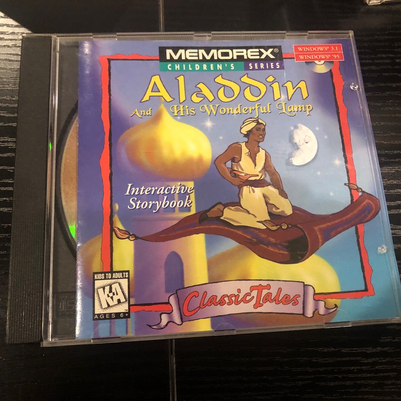 Aladdin And His Wonderful Lamp Interactive Storybook Windows 3.1 95 gallery