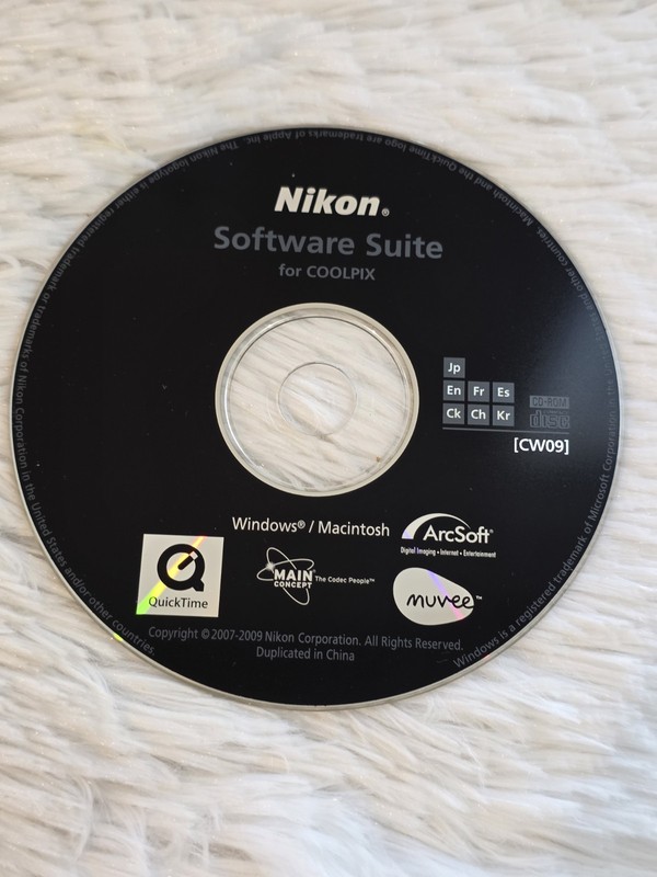 Nikon Coolpix Camera Set Up Software Suite CD CW 09 Windows Mac Set