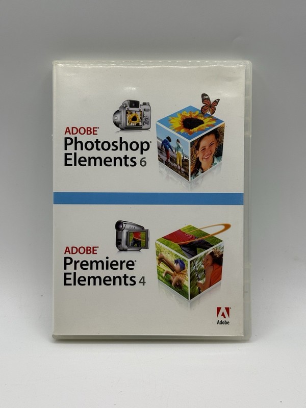 Adobe Photoshop Elements 6 & Premiere Elements 4 Disks w/ Serials
