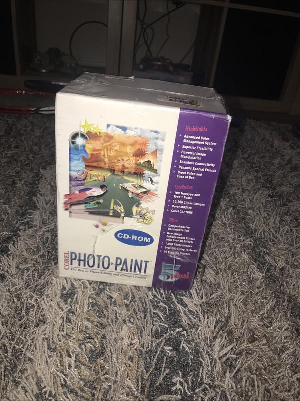 Photo-Paint 5 Plus PC Rom The Best Photo Editing In Bitmap Creation￼ New In Box
