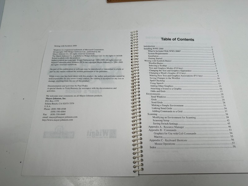 Computer Software Widgit Windows PC 3.5 Diskette Mayer Johnson Writing Symbols gallery