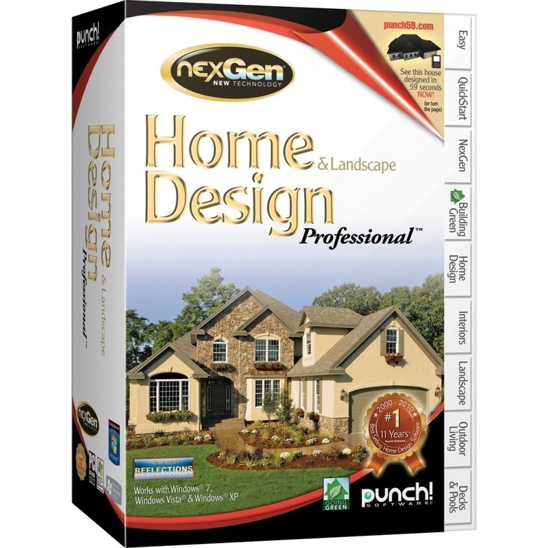 Punch Home & Landscape Design ProfessionalNexgen Technology V2 3d *New,Sealed*