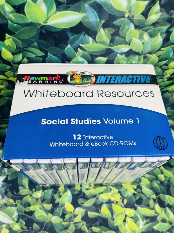 Newmark Learning Interactive Whiteboard 12 CD ROMs Social Studies Home School