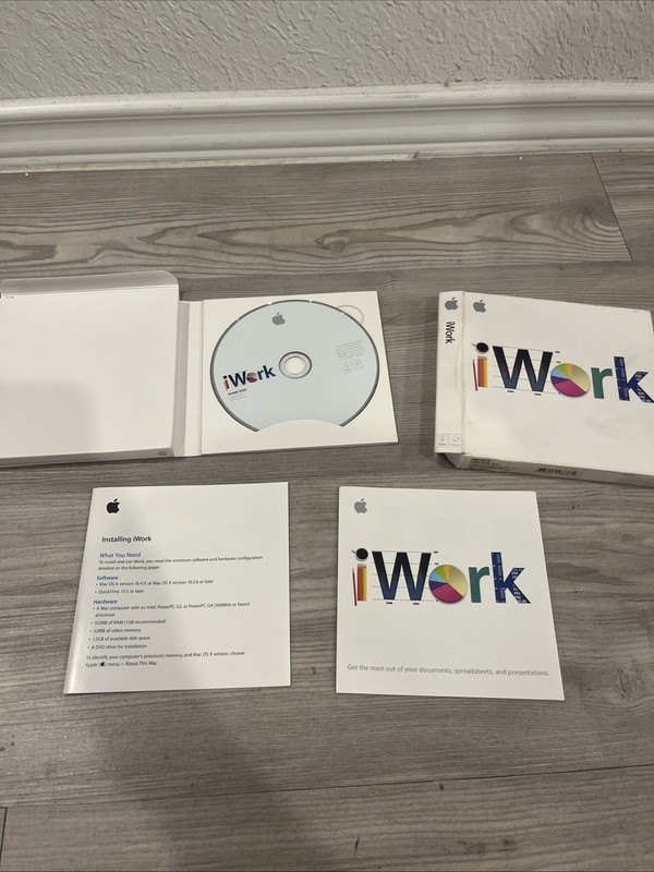 Apple iWork ’09 (Retail) (1 User/s) Pages Numbers Keynote for Mac MB942Z/A